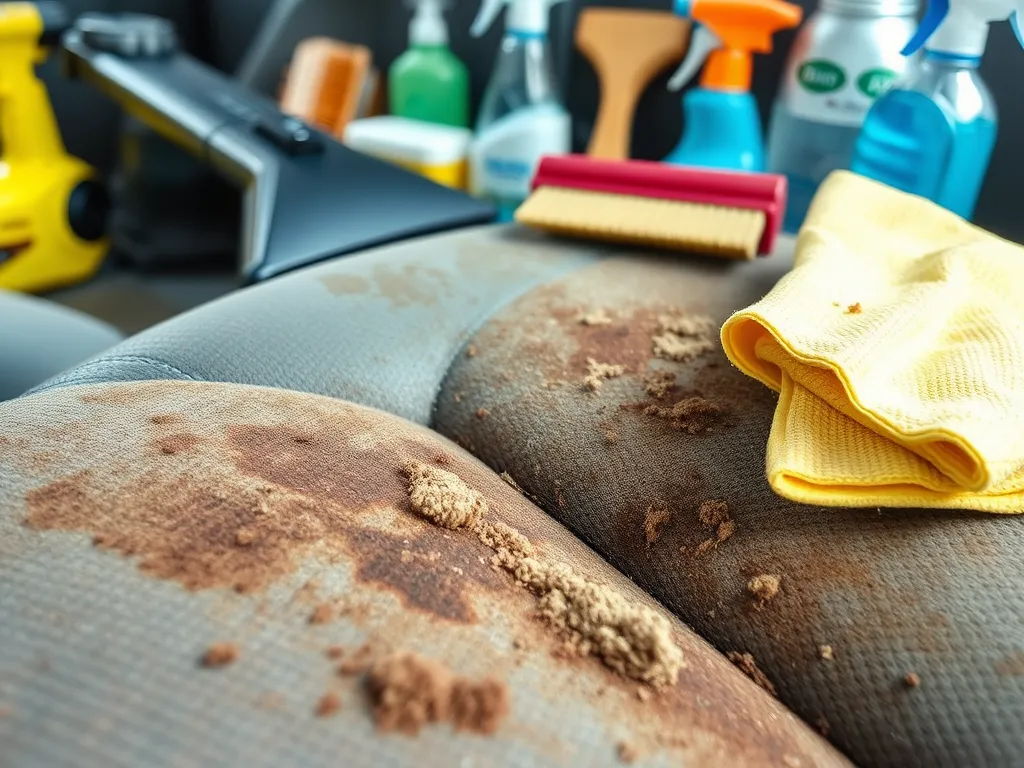 Jak wyczyścić brudną tapicerkę w aucie?